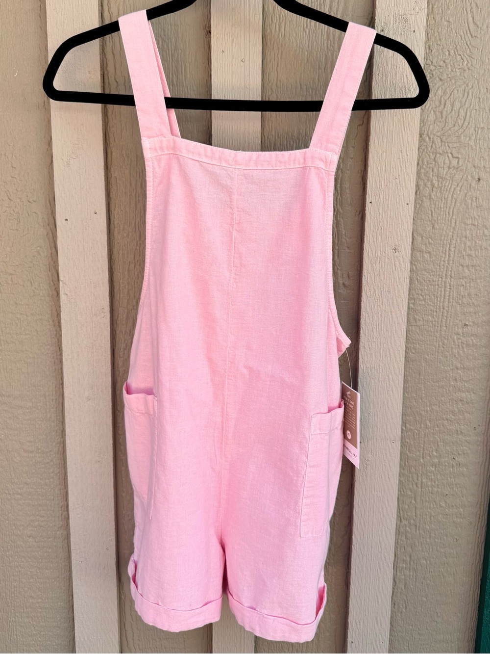 NWT O'Neill Girls Starlette Pink Romper Overall Shorts Size XL